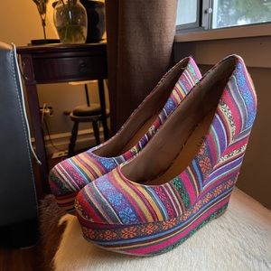 🧡Steve Madden colorful wedges🧡